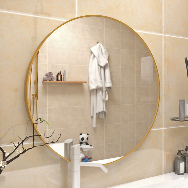 Mercer41 28" Wall Circle Mirror Large RoundFarmhouse Circular Mirror